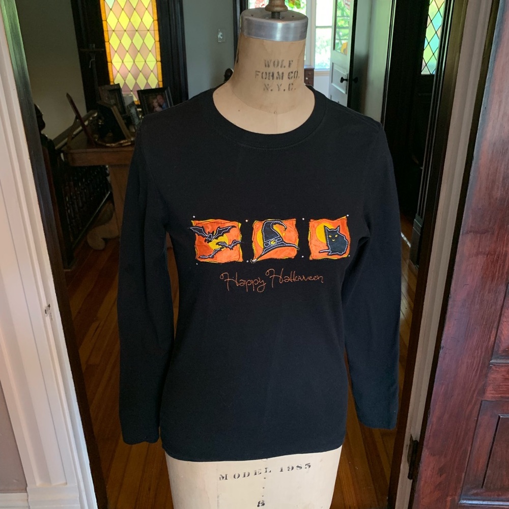 Halloween Pumpkin  T-shirt Top Size Small 4/6 EUC